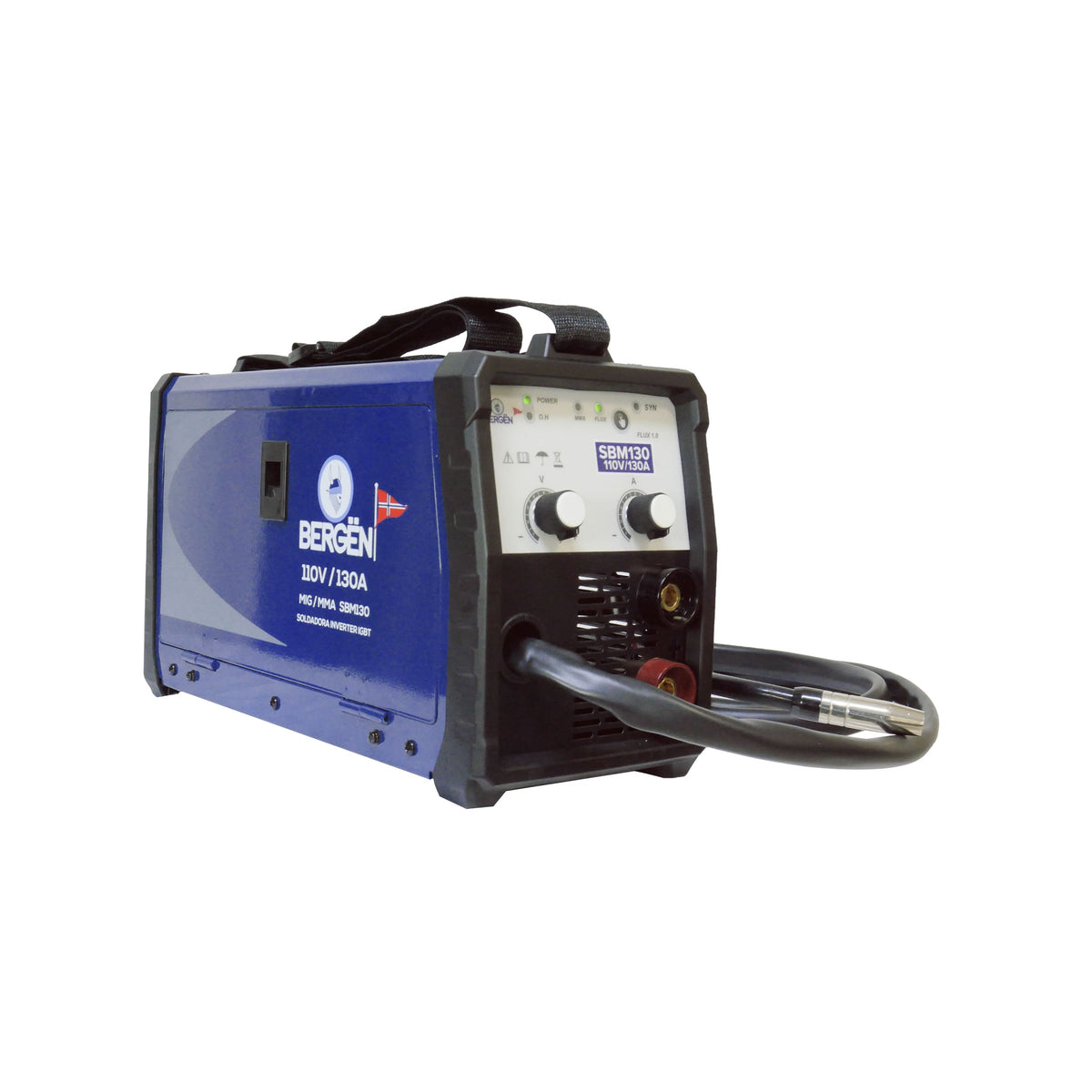SOLDADORA INVERSORA BERGEN SBM130 MIG 130A 110V