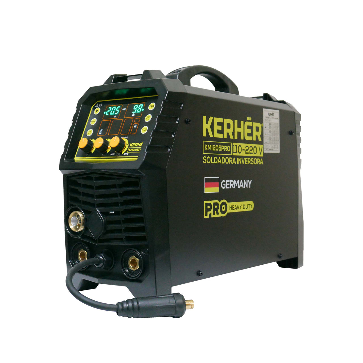 SOLDADORA INVERSOR MULTIPROCESOS  Kerher MIG/MMA 200amp 110/220V KMI205PRO